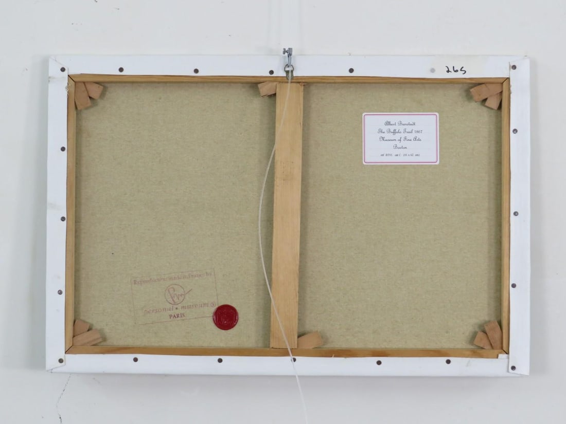 Albert Bierstadt Reproduction Print of "The Buffalo Trail 1867" - 4