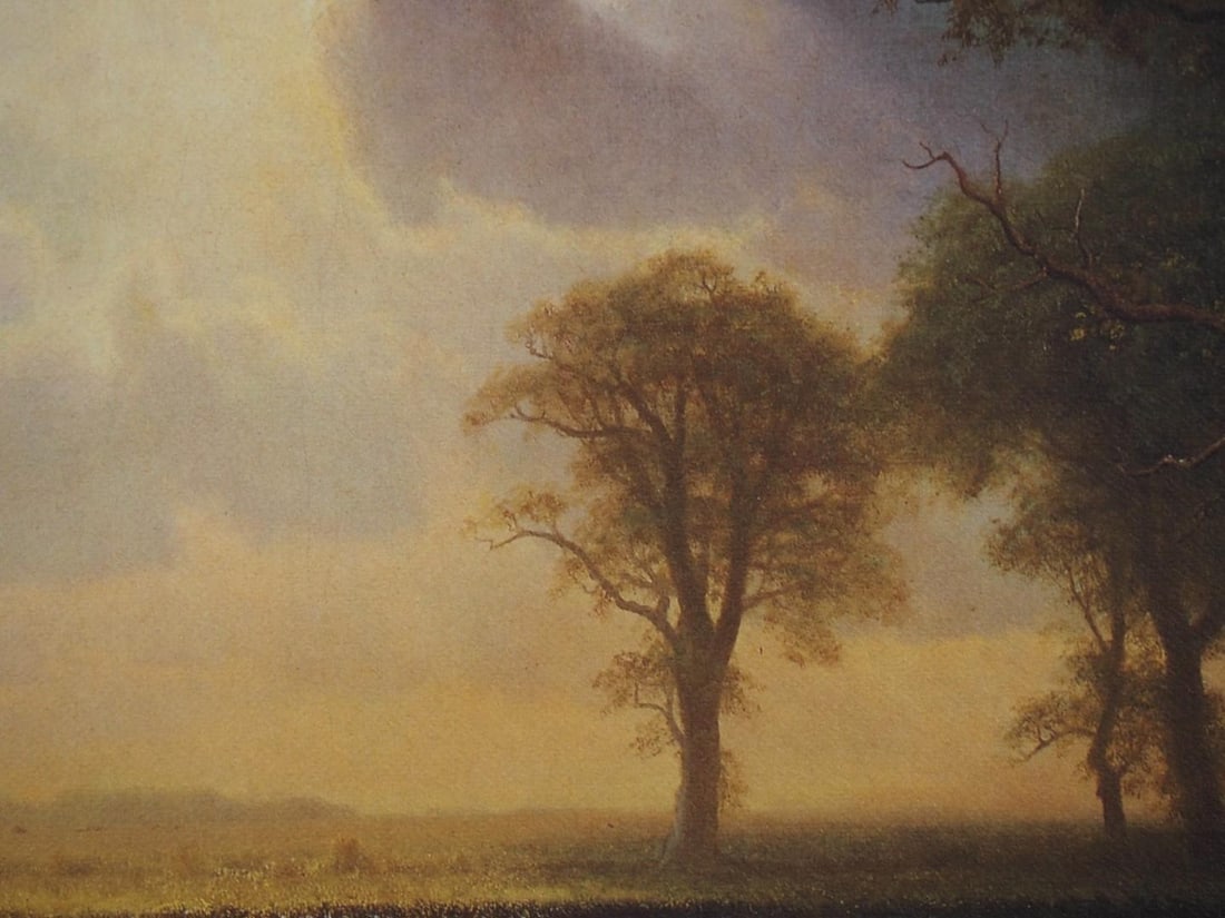 Albert Bierstadt Reproduction Print of "The Buffalo Trail 1867" - 8