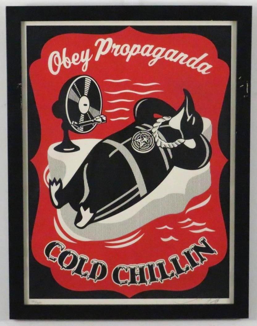 Shepard Fairey "Cold Chillin" Limited Screen Print - 2