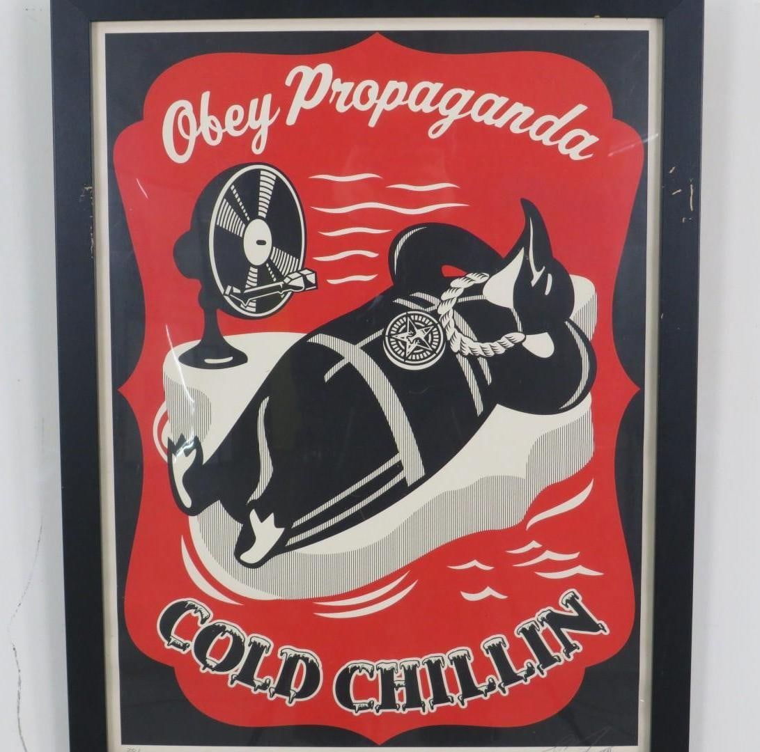 Shepard Fairey "Cold Chillin" Limited Screen Print - 4