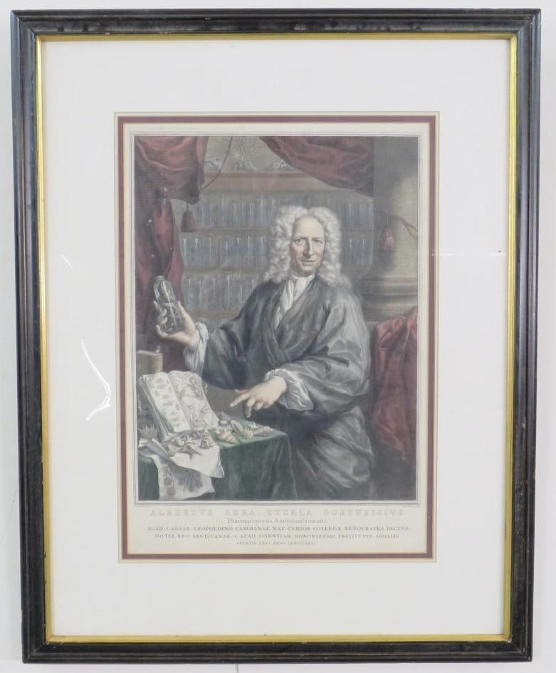 Framed Etching of Pharmacist - 4
