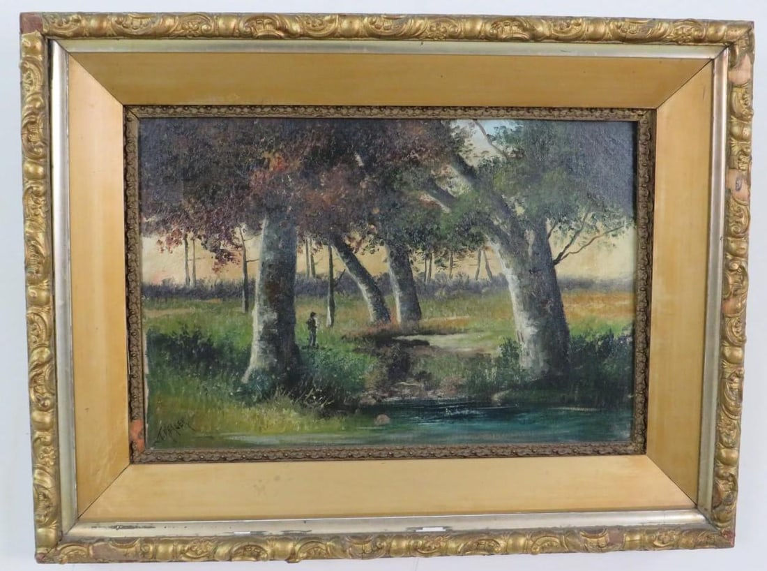 T. Kerler Landscape Oil on Canvas (1 of 4)