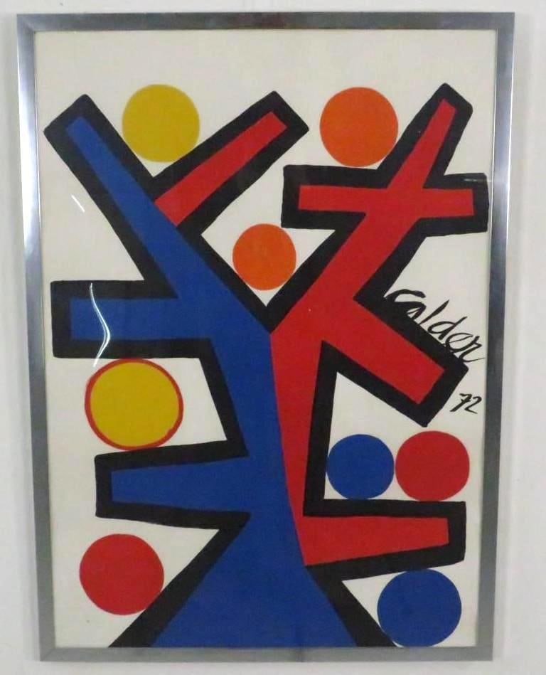 Alexander Calder"Asymetrie" Color Lithograph (1 of 4)