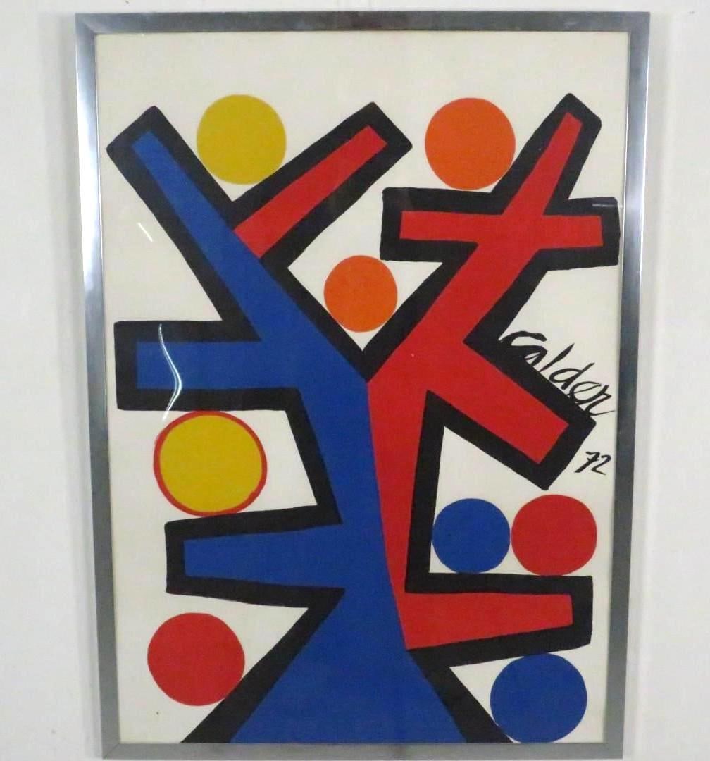 Alexander Calder"Asymetrie" Color Lithograph - 2
