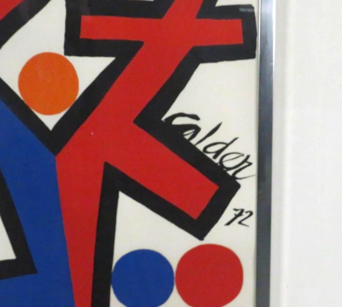 Alexander Calder"Asymetrie" Color Lithograph - 3