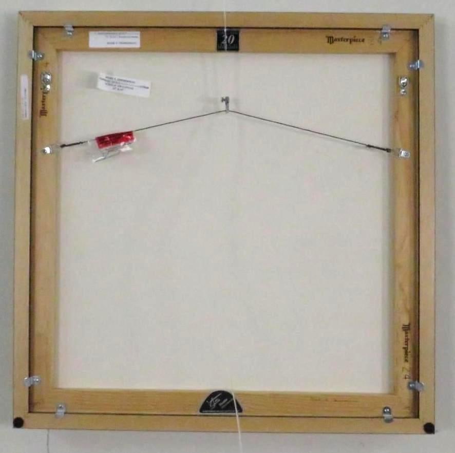 Mark E. Zimmerman "Red Pinwheel Quilt" Acrylic on Canvas - 4