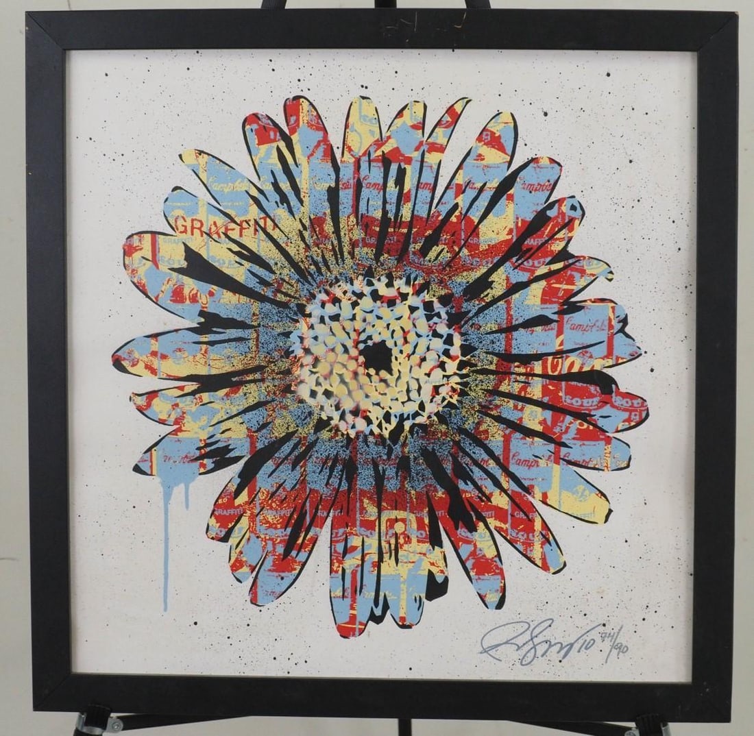 Rene Gagnon "Urban Flower, Print on Paper - 2