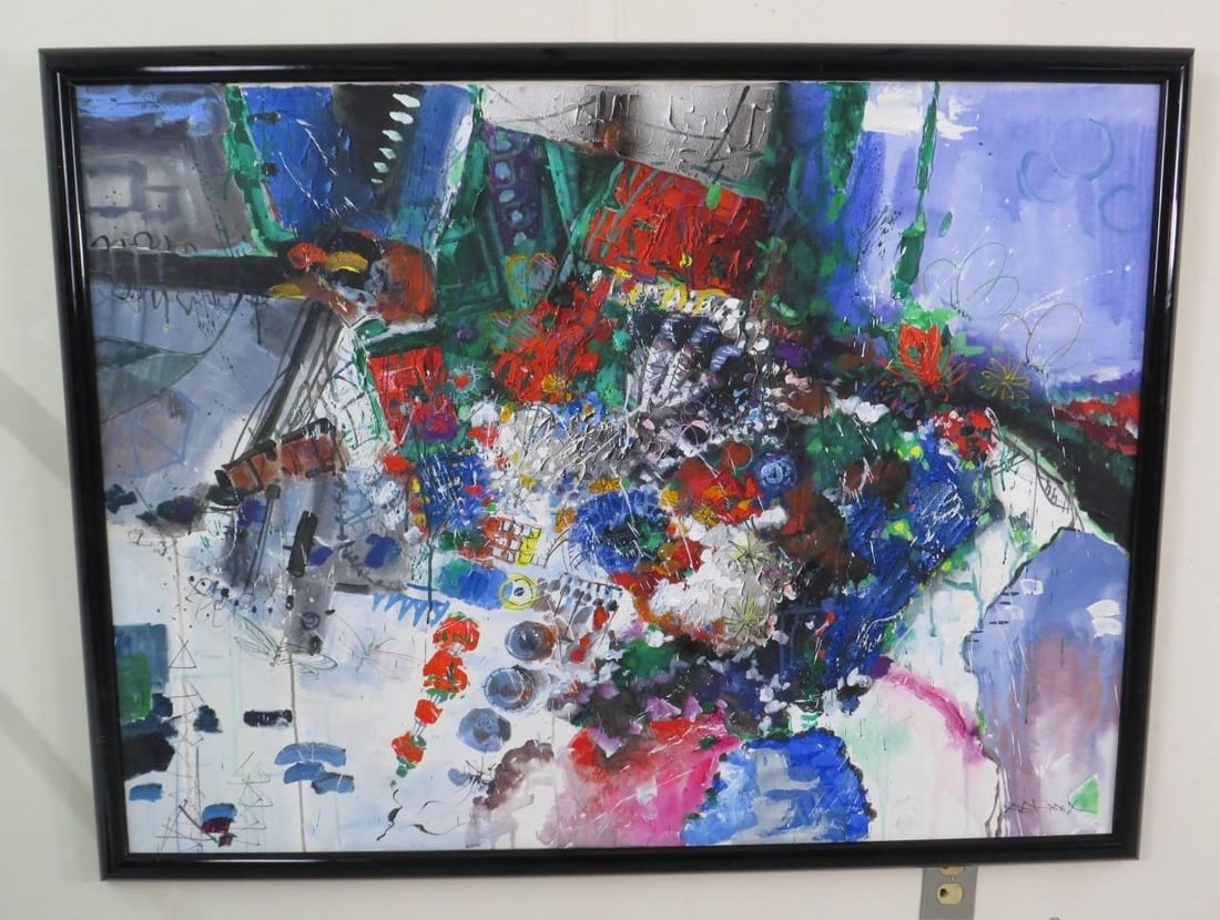 Abstract Acrylic on Canvas (1 of 4)