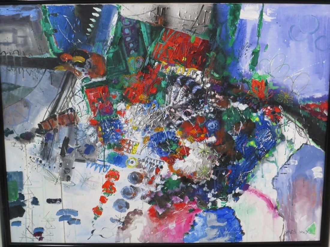 Abstract Acrylic on Canvas - 2