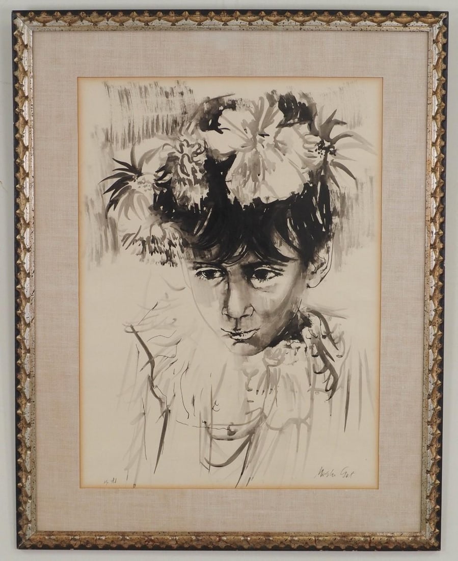 Moshe Gat India Ink on Paper - 2