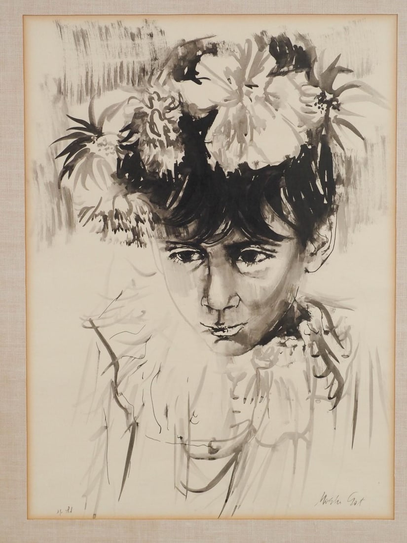 Moshe Gat India Ink on Paper - 3