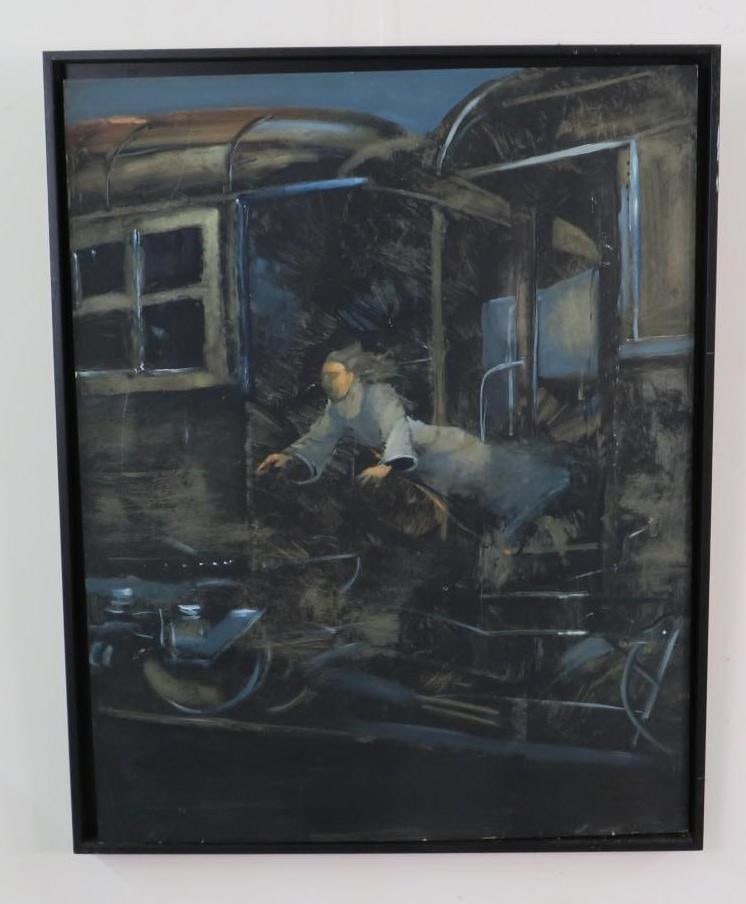 Acrylic on Artist Board Painting - 2