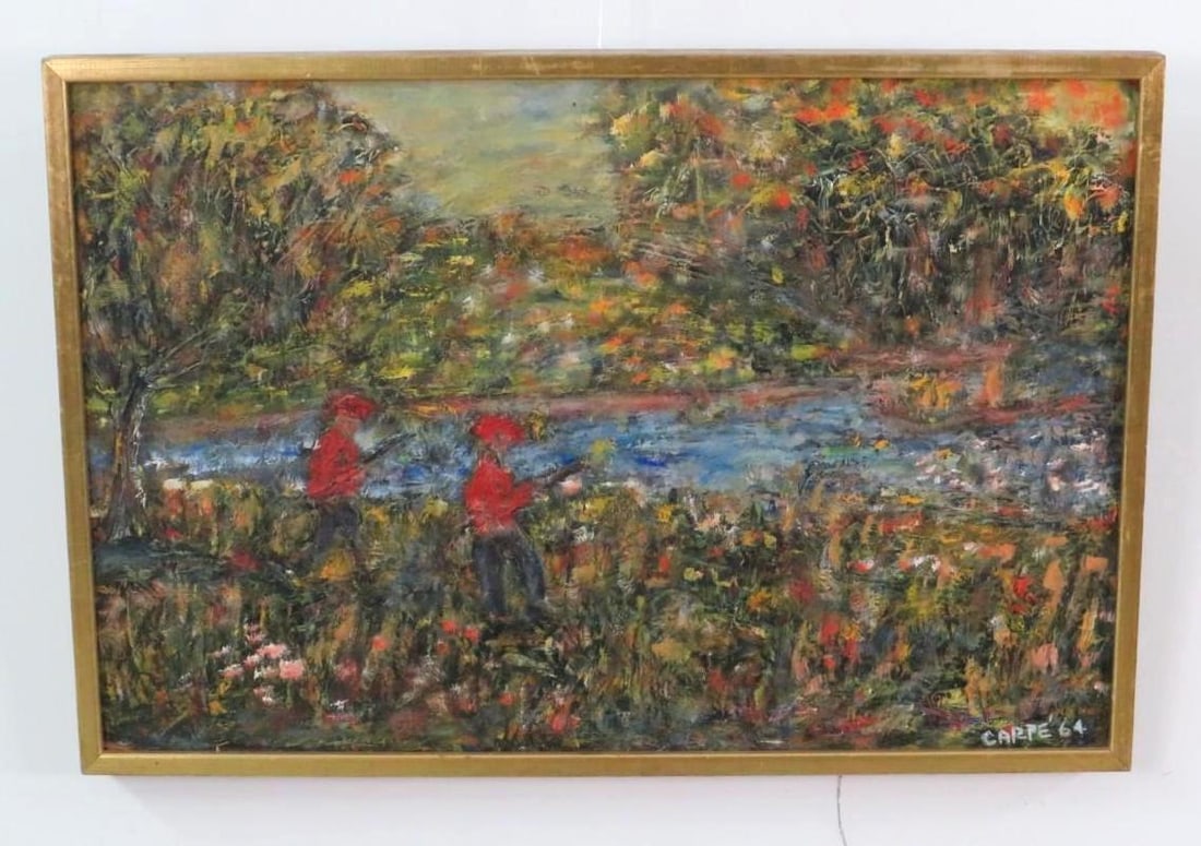 Oil on Canvas Painting: SLR "Carpe 64", 16.5" x 24.5" framed 