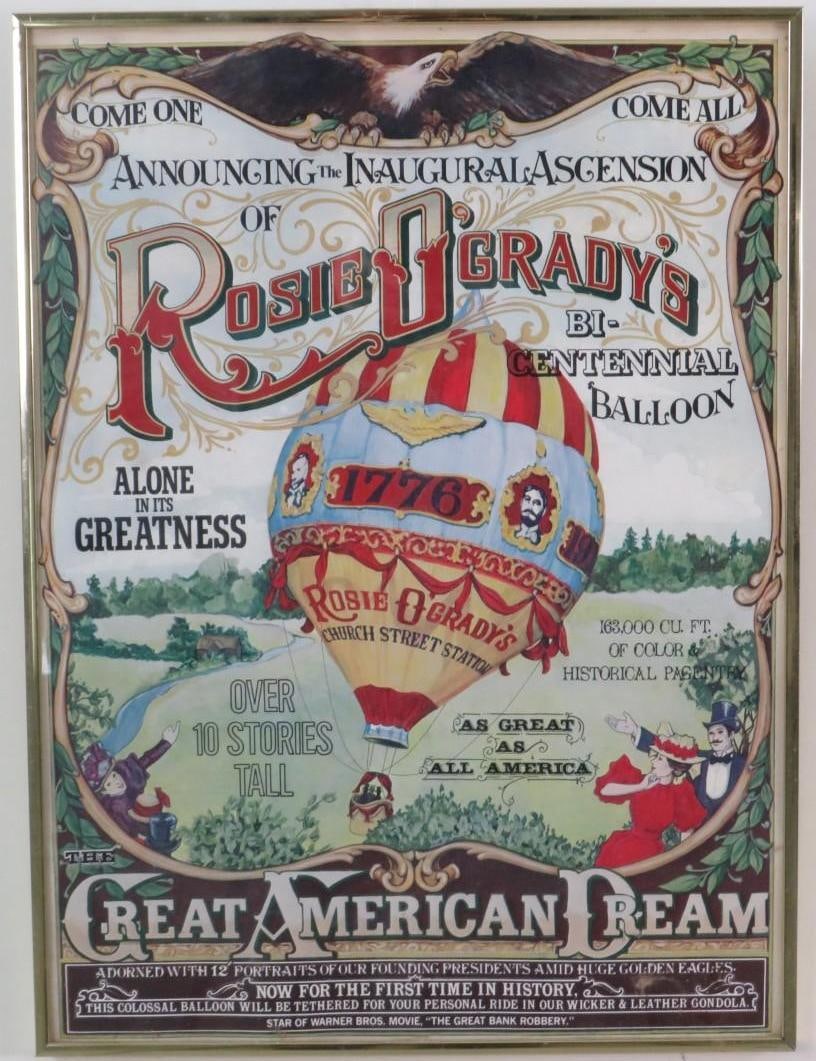 "Rosie O'Grady's Bi-Centennial Balloon" Poster - 2