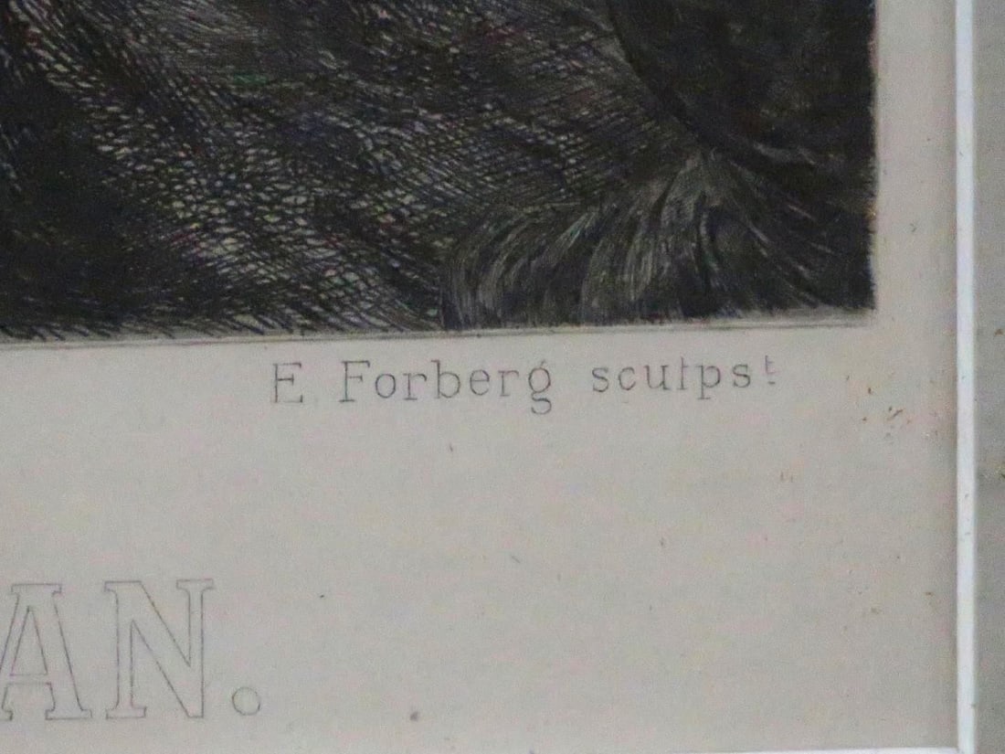 E. Forberg "Wilhelm I. Visits His Soldiers" Etching - 12