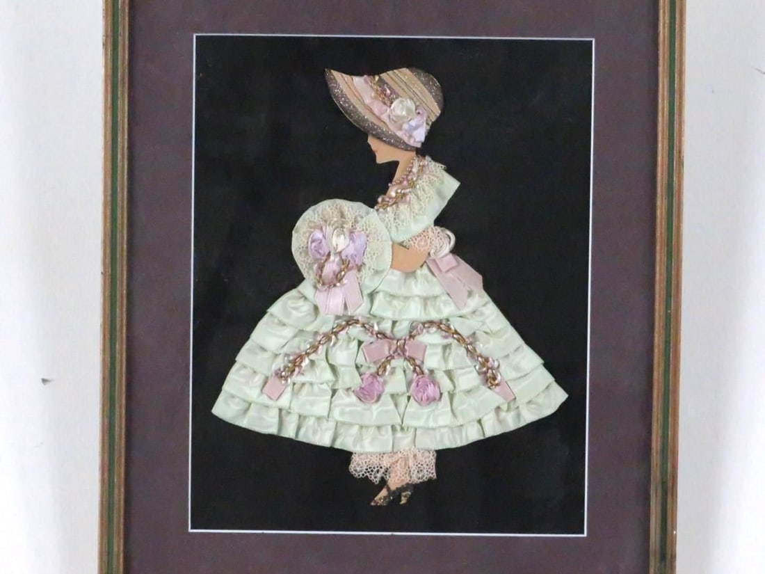 (2) Ribbon Embellished Paper Dolls "Ribbon Dolls" - 8