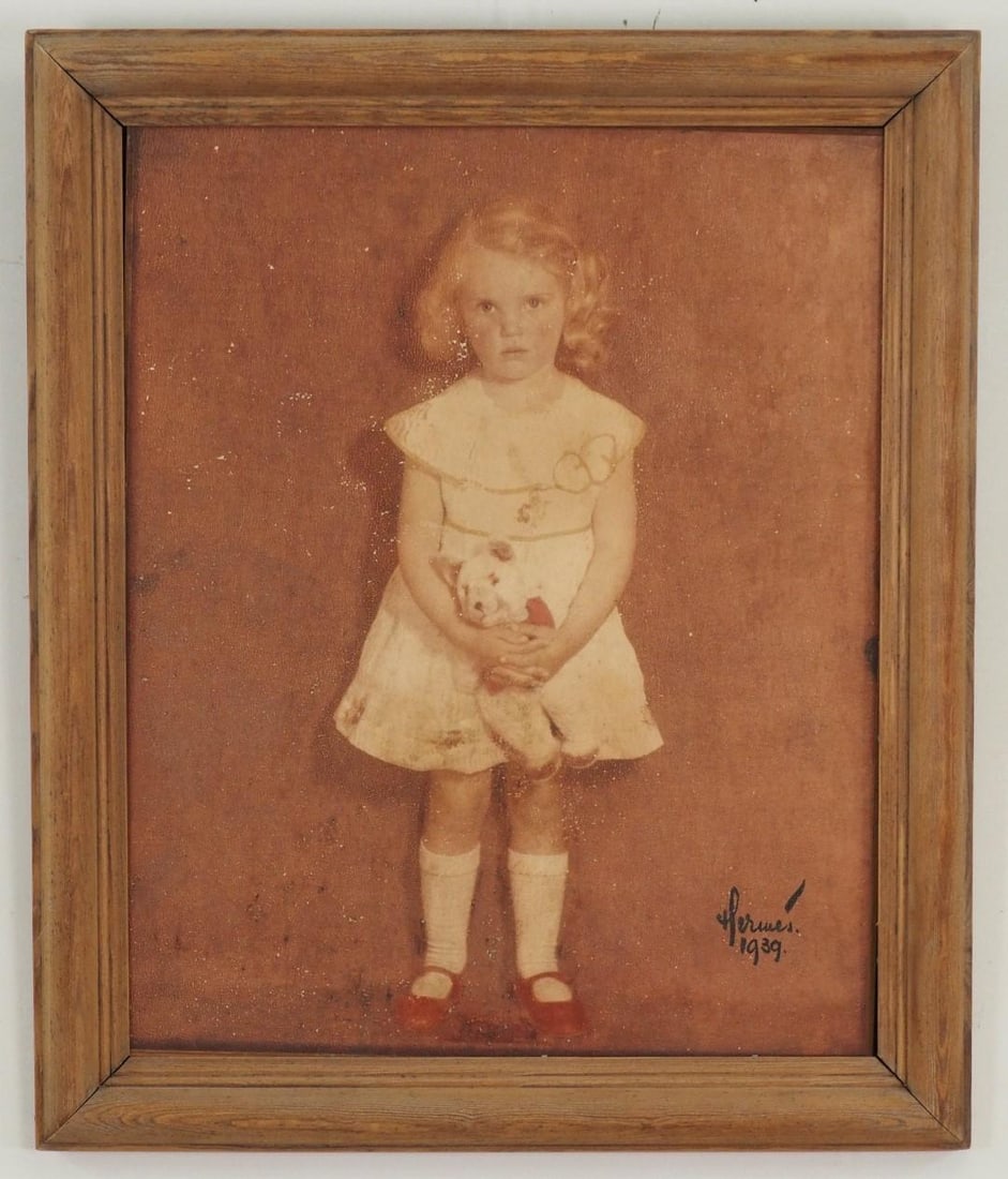 Print of Young Girl on Masonite - 2