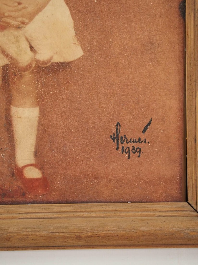 Print of Young Girl on Masonite - 4