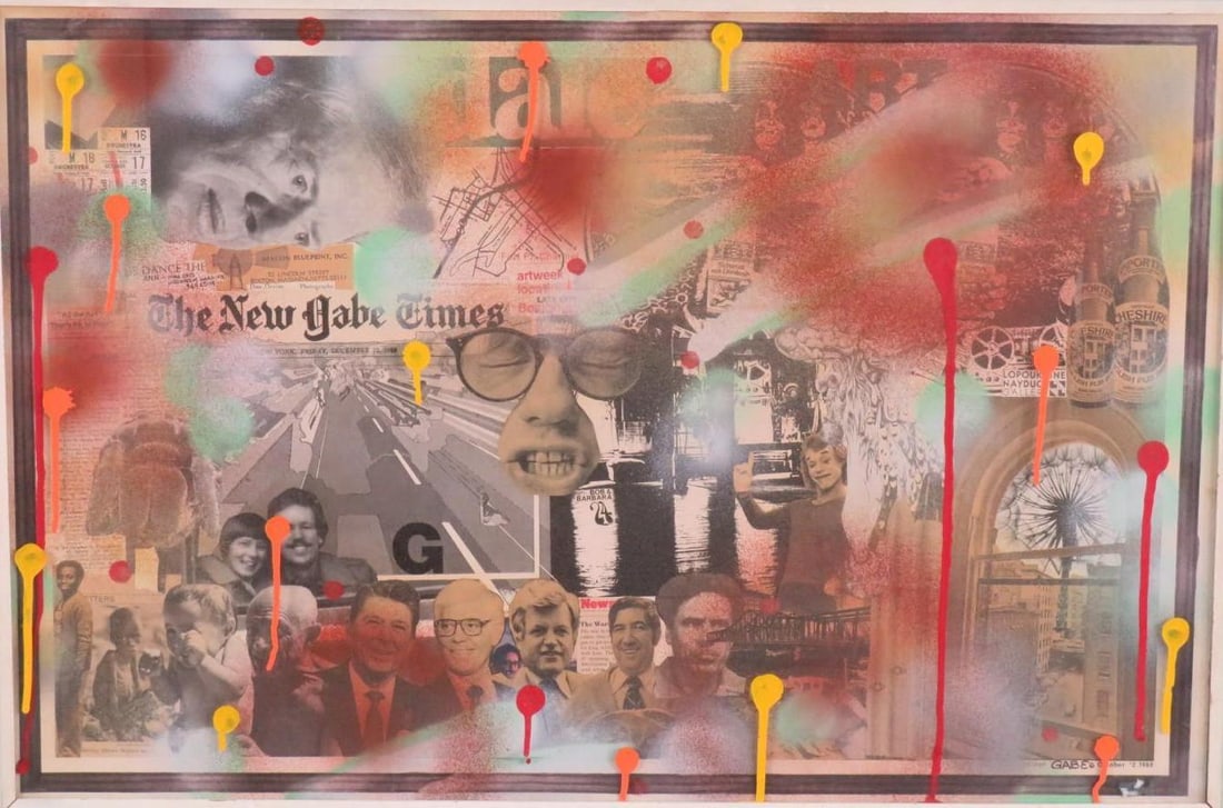 Francis Gautier "The New Gabe Times" Mixed Media - 2
