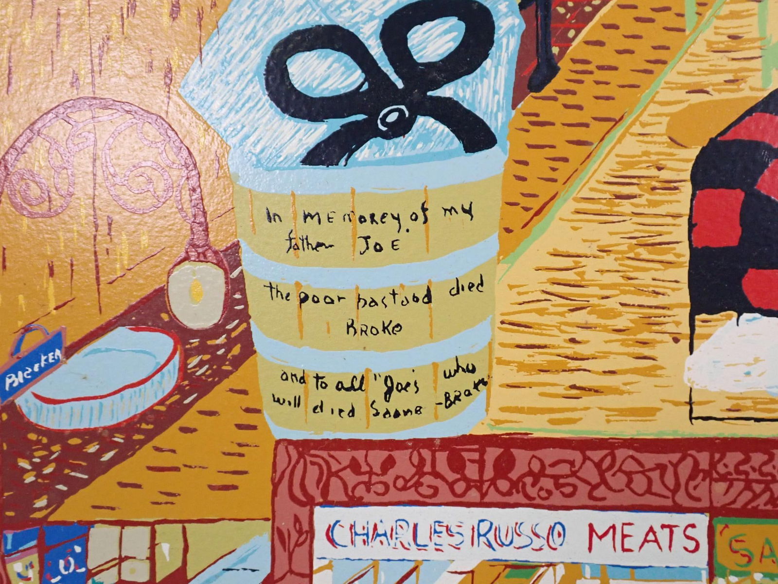 Ralph Fasanella "Family Supper" Print on Paper - 10