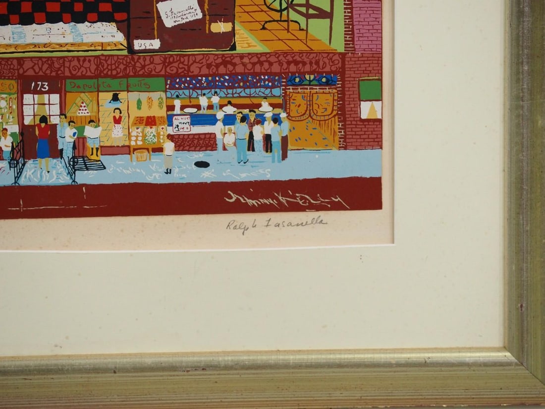 Ralph Fasanella "Family Supper" Print on Paper - 5