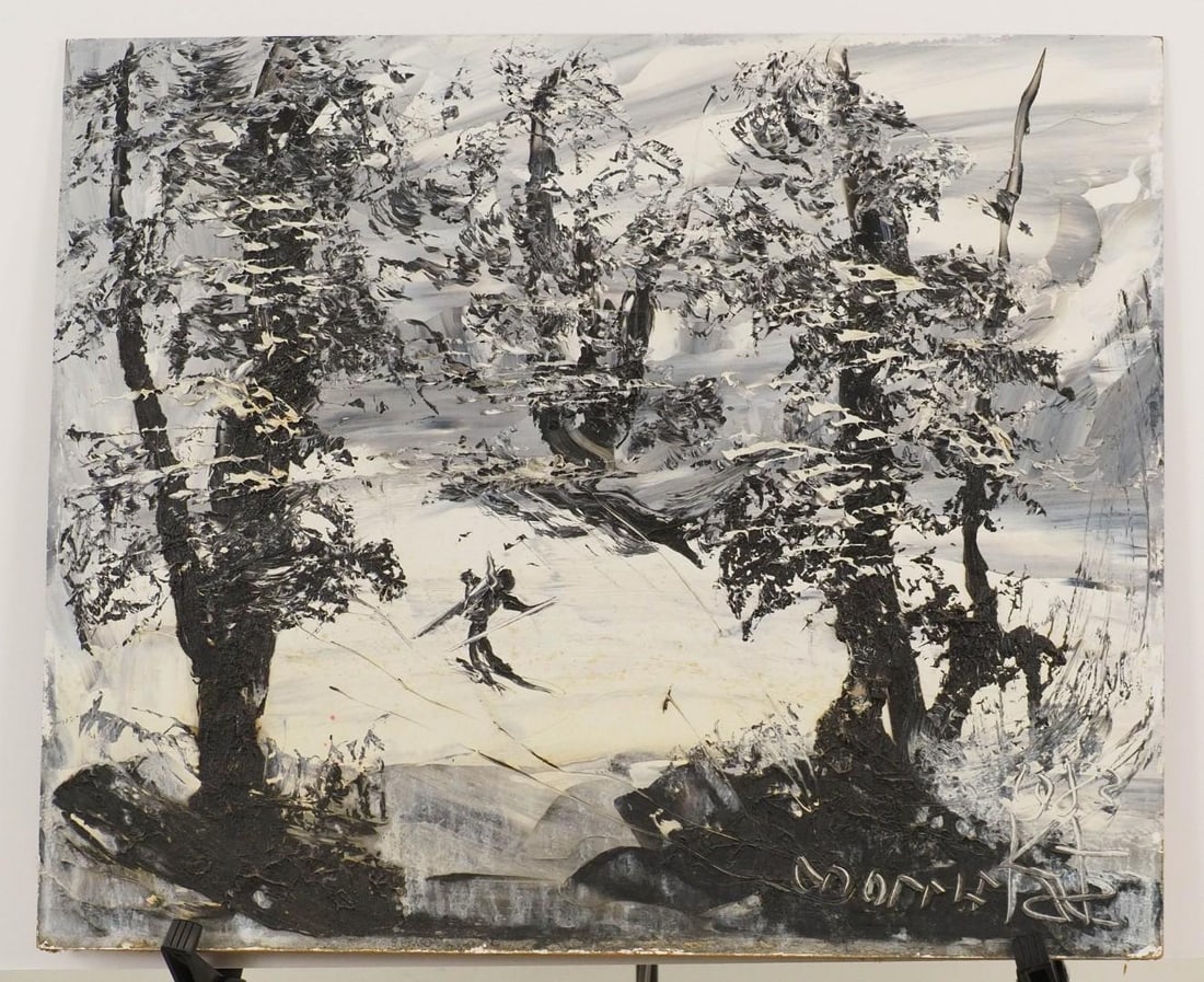 Morris Katz Untitled Oil on Artist Board Painting - 2