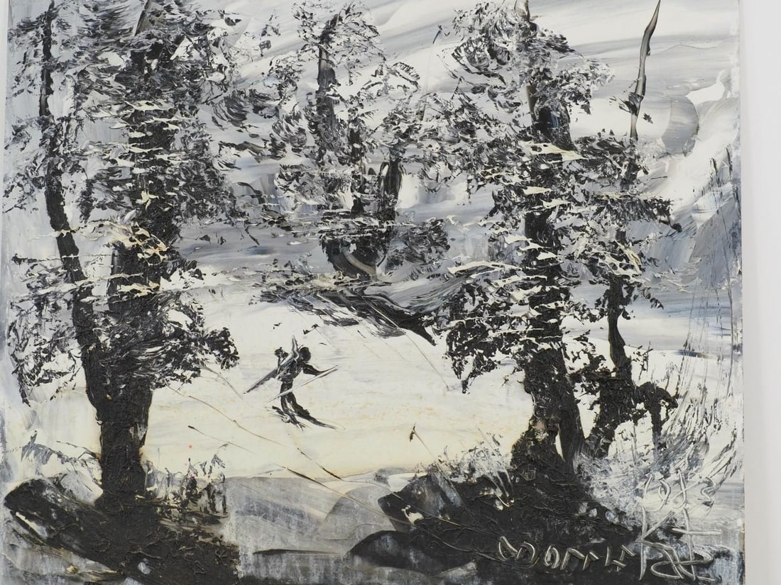 Morris Katz Untitled Oil on Artist Board Painting - 3