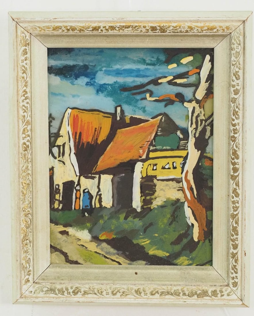 Phyllis Ellstein Untitled Acrylic on Glass Painting - 2