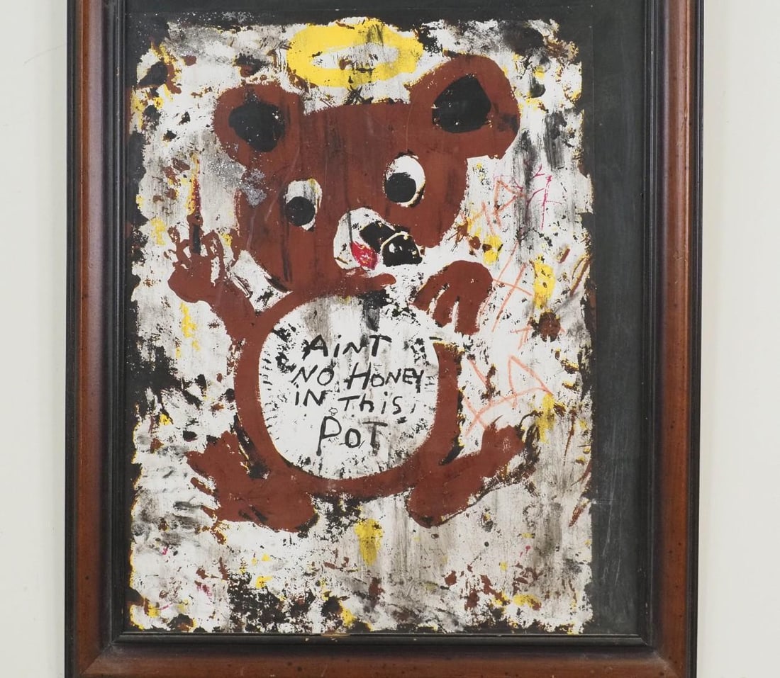 Greg Haberny "Ain't No Honey in this Pot" Mixed Media on Paper - 2