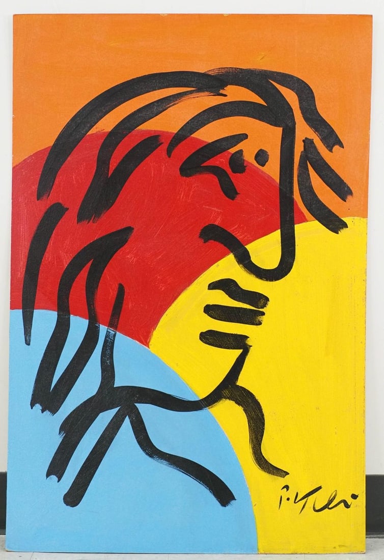 Peter Keil Acrylic on Artist Board Painting: SLR "P. Keil", 48" x 32" 