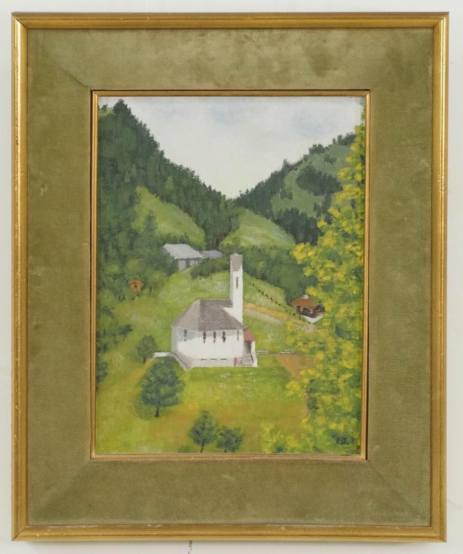 Emilie (Dikey) Johnson "Untitled" Acrylic on Panel Painting (1 of 6)