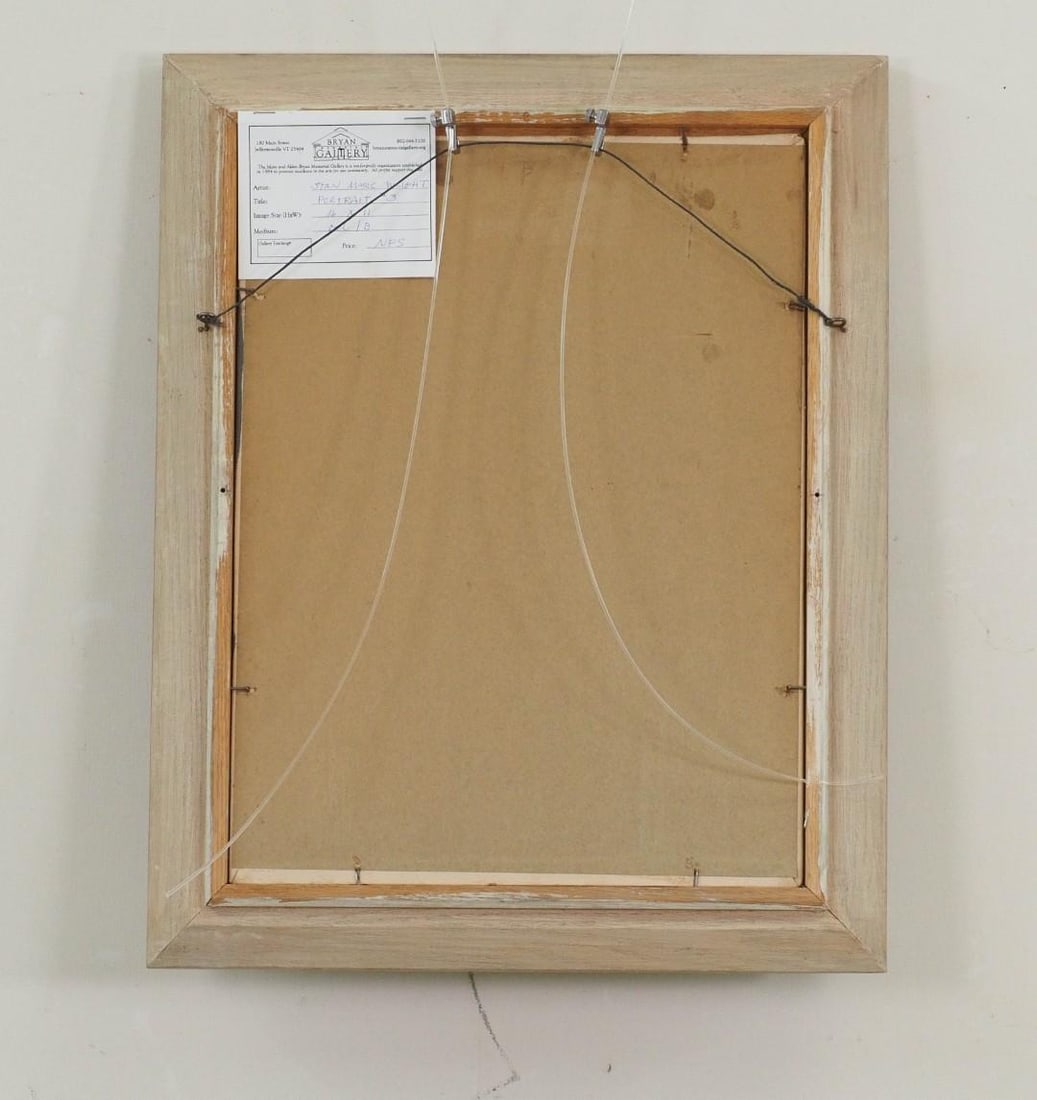 Stan Marc Wright "Portrait III" Oil on Panel Painting - 6