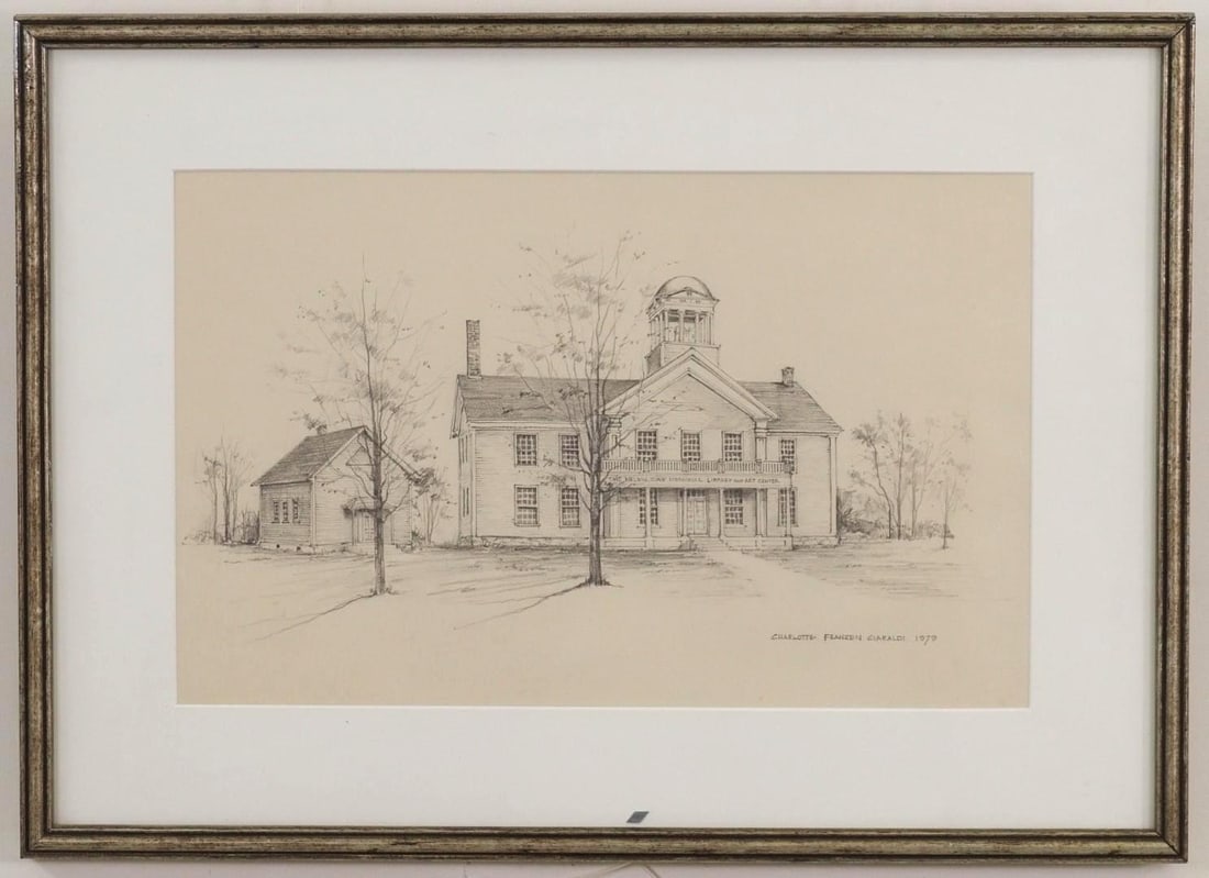 Charlotte Franzen Ciaraldi Pencil Sketch of Helen Day Art Center, Stowe, VT (1 of 5)