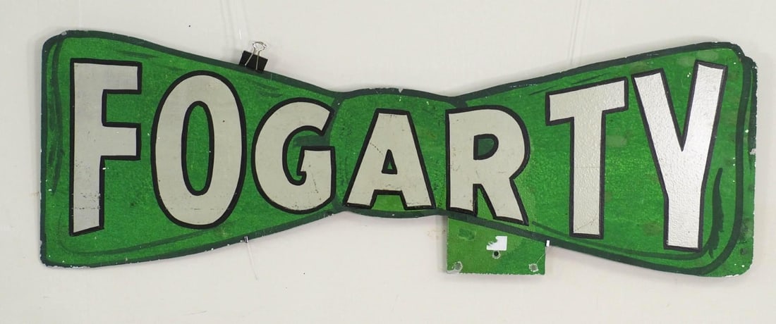 "Fogarty" Metal Sign: 12" x 36" 