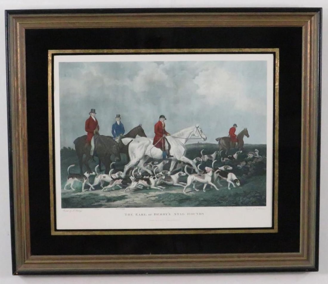 "The Earl of Derby's Stag Hounds" Print on Paper (1 of 6)