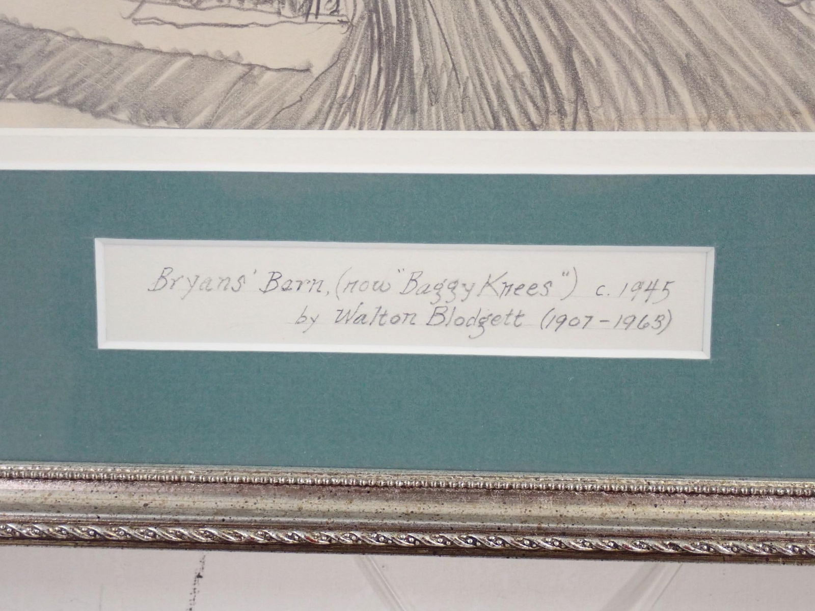 Walton Blodgett "Bryan's Barn" Graphite on Paper - 4