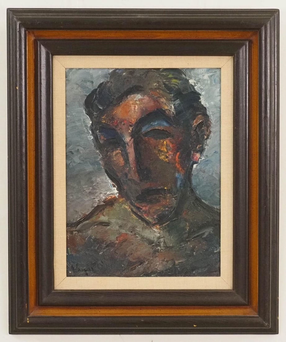 Stan Marc Wright Oil on Canvas Painting: SLL "Wright"; 24.5" x 20" framed 