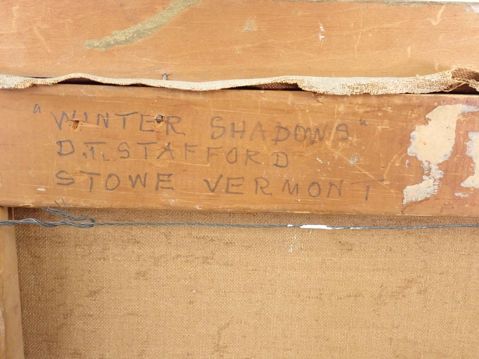 Dorothea Tabor Stafford "Winter Shadows" Oil on Canvas Painting - 5