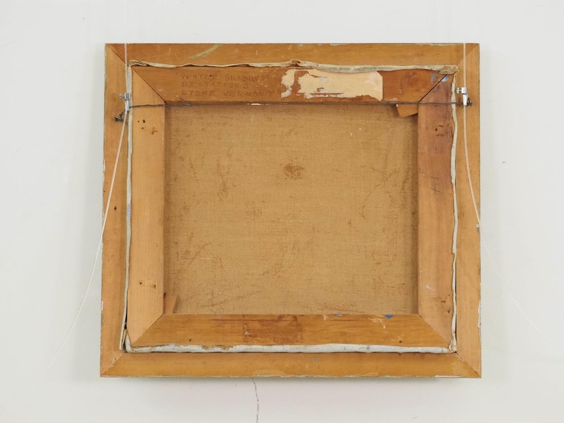 Dorothea Tabor Stafford "Winter Shadows" Oil on Canvas Painting - 6