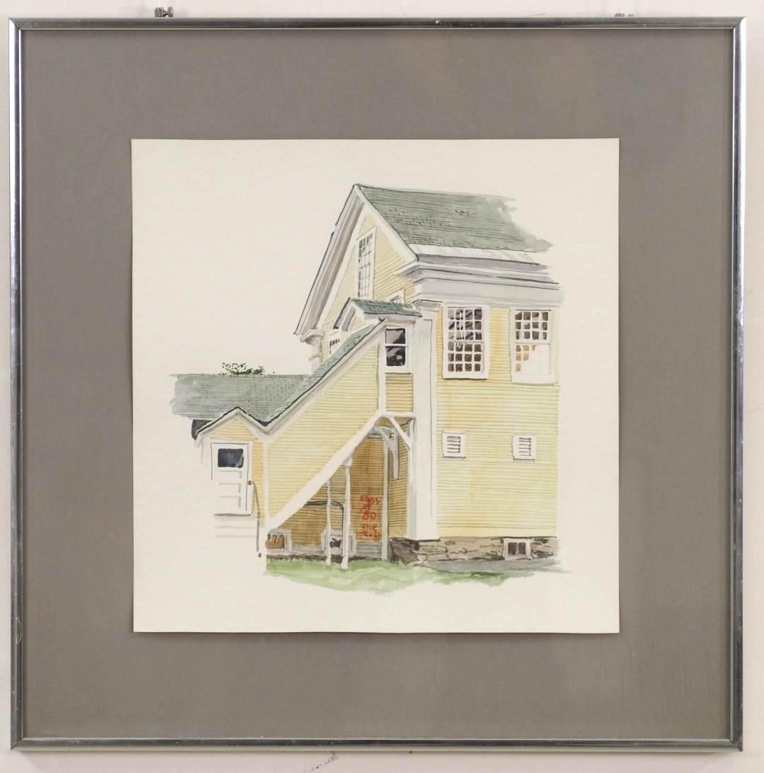 Rett Sturman Watercolor on Paper Painting: Class of '80 the Best, signed en verso "Rett Sturman", 19.25" x 19.25" framed