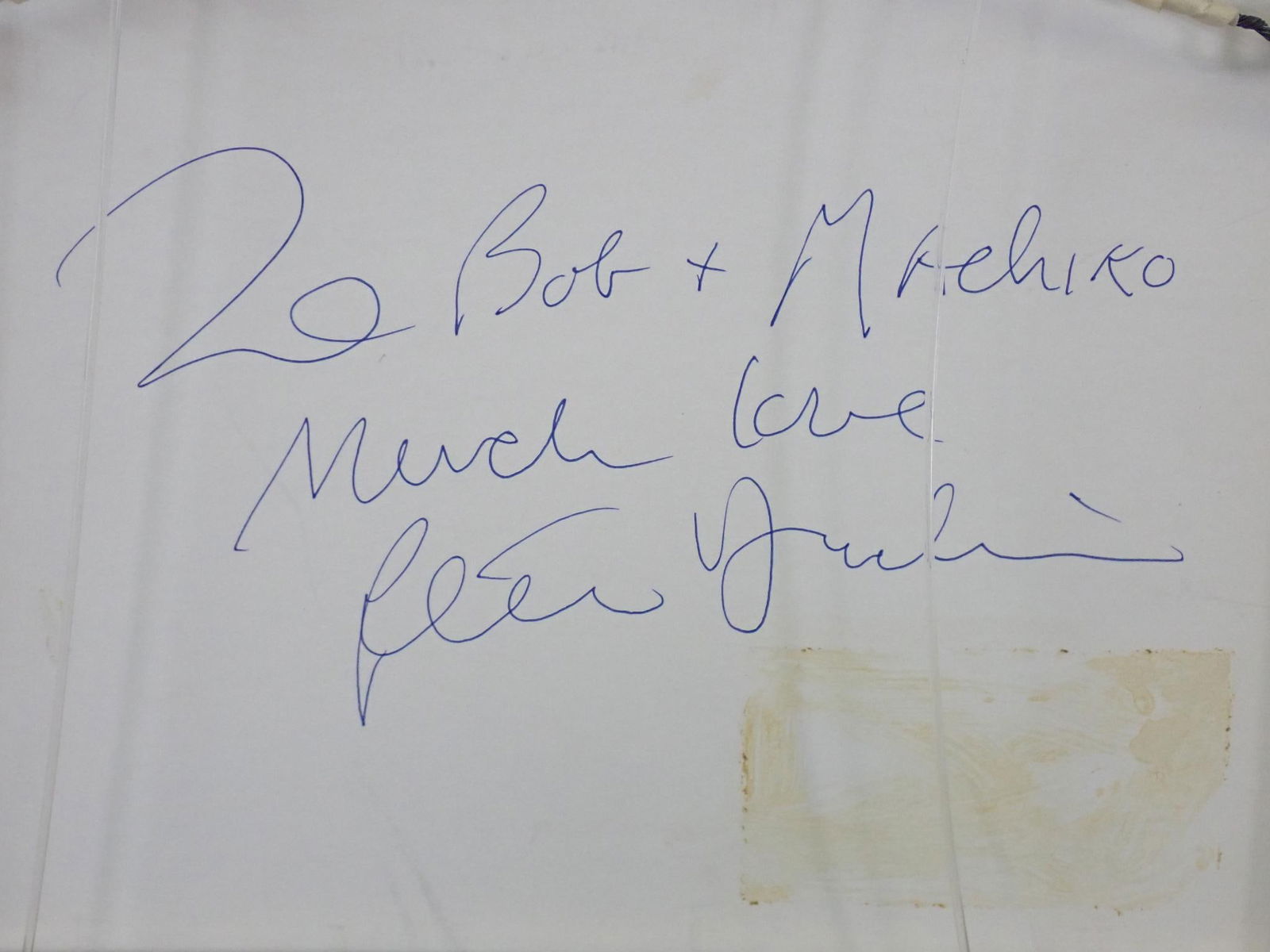 Bill Lewis "Peter Duchin" Pen of Paper Sketch - 7