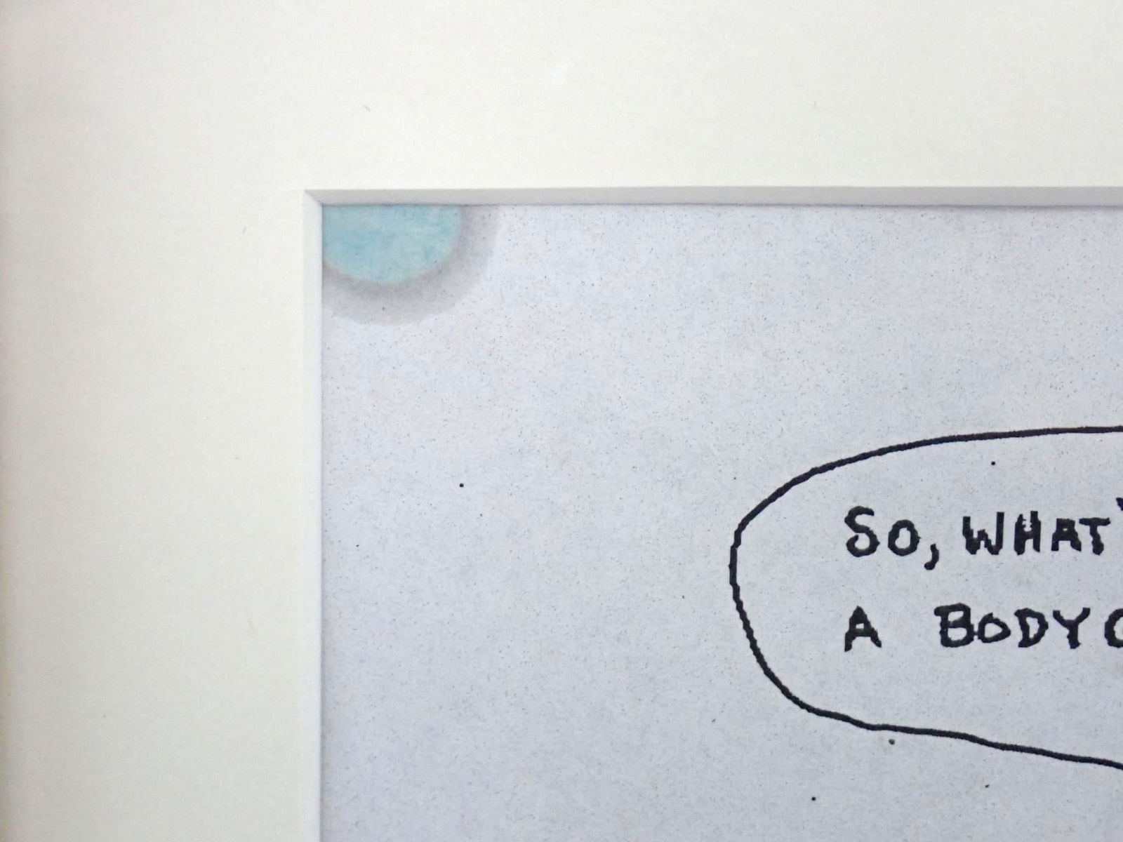 "He's a cartoonist.." Print of Digital Cartoon - 4