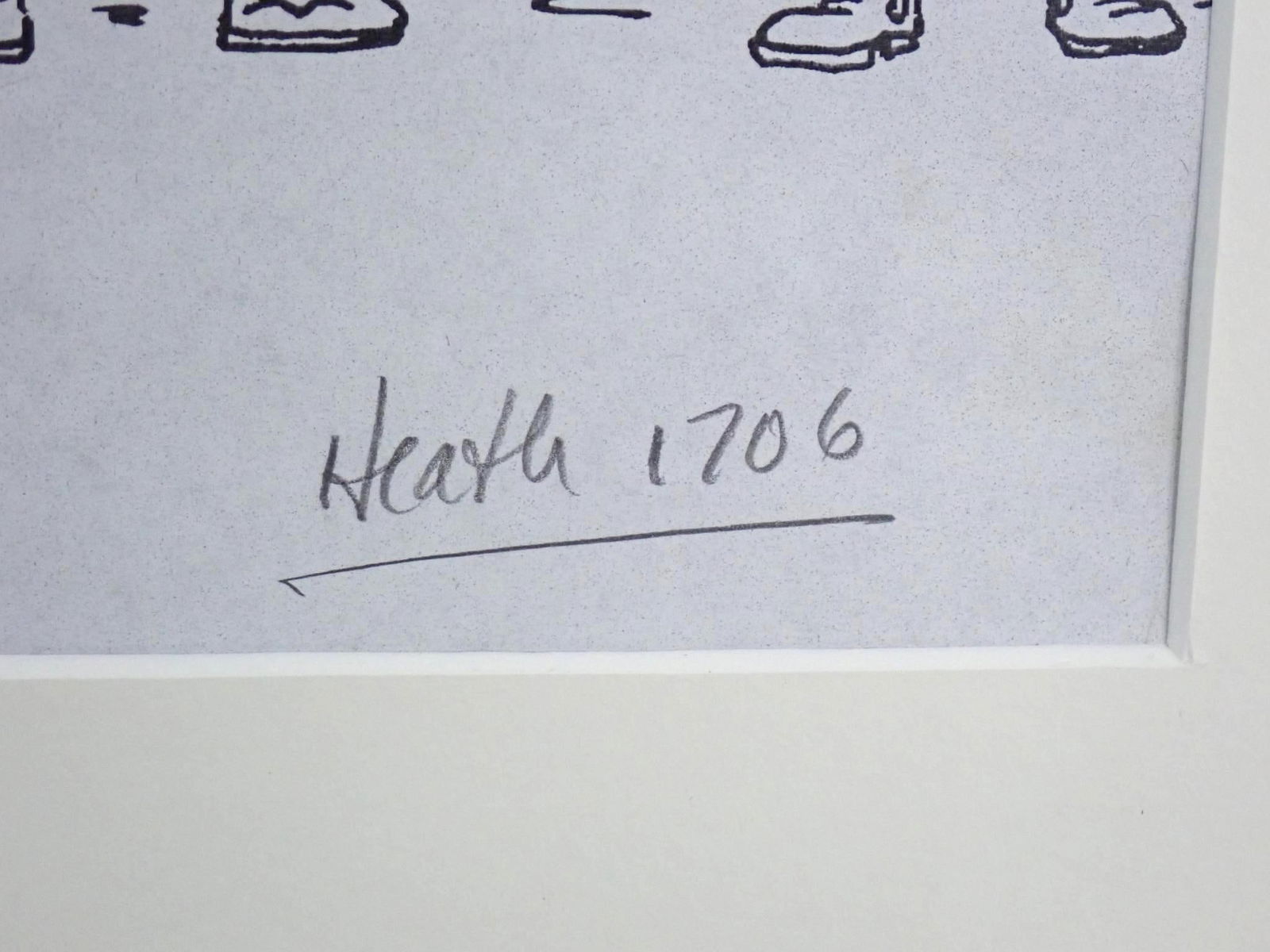 "He's a cartoonist.." Print of Digital Cartoon - 5