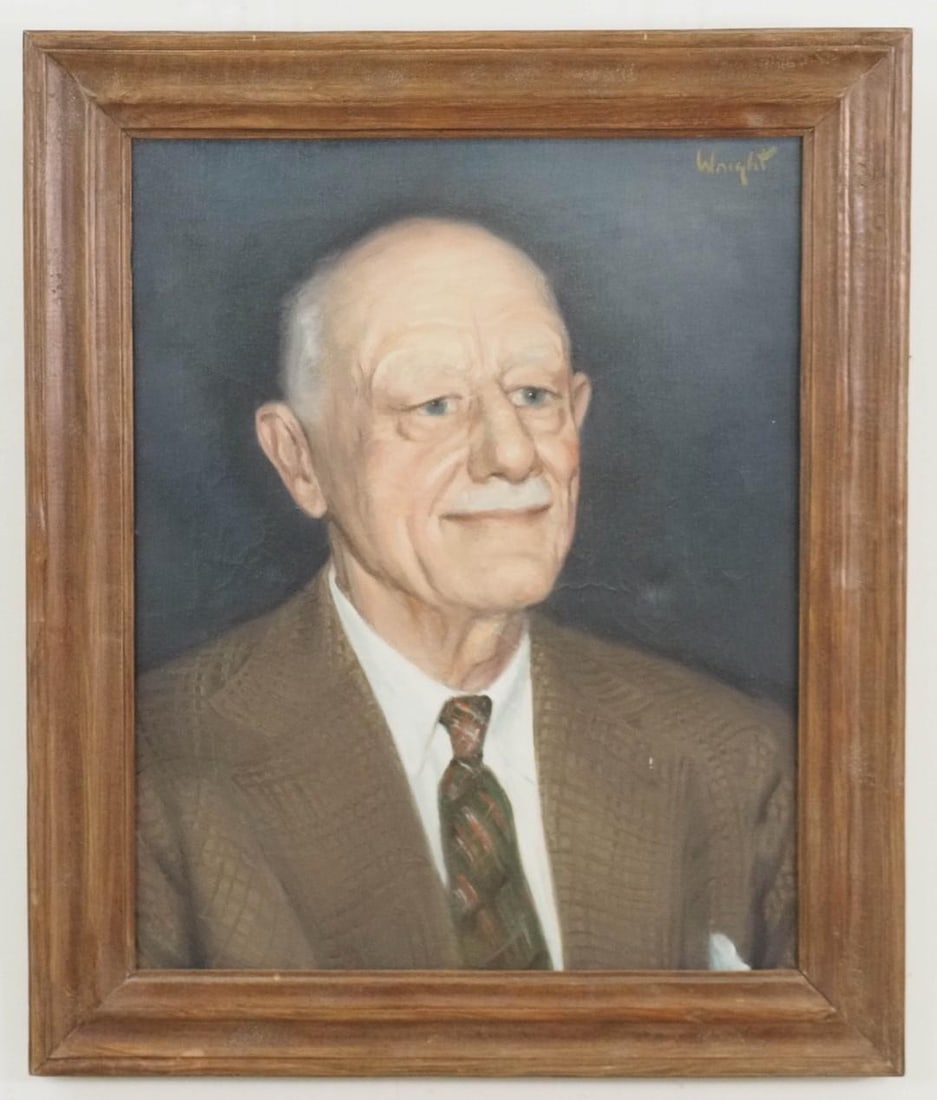 Stan Marc Wright Oil on Canvas Painting - 2