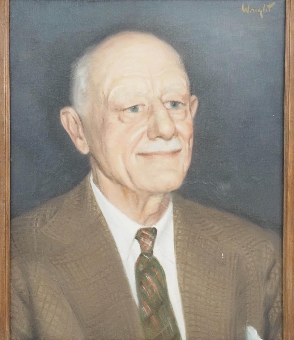 Stan Marc Wright Oil on Canvas Painting - 3