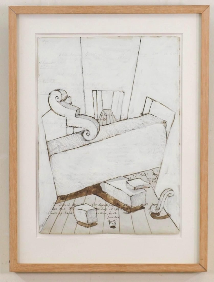 Ki Wright "Studio" Mixed Media on Paper (1 of 9)