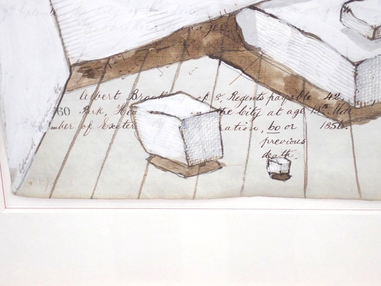 Ki Wright "Studio" Mixed Media on Paper - 4