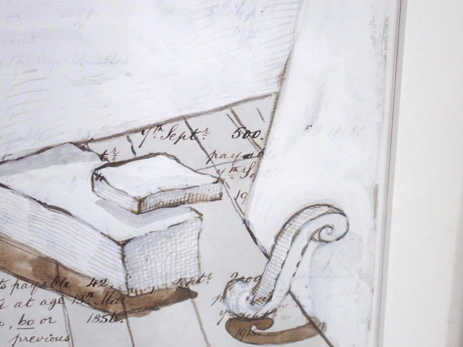 Ki Wright "Studio" Mixed Media on Paper - 5