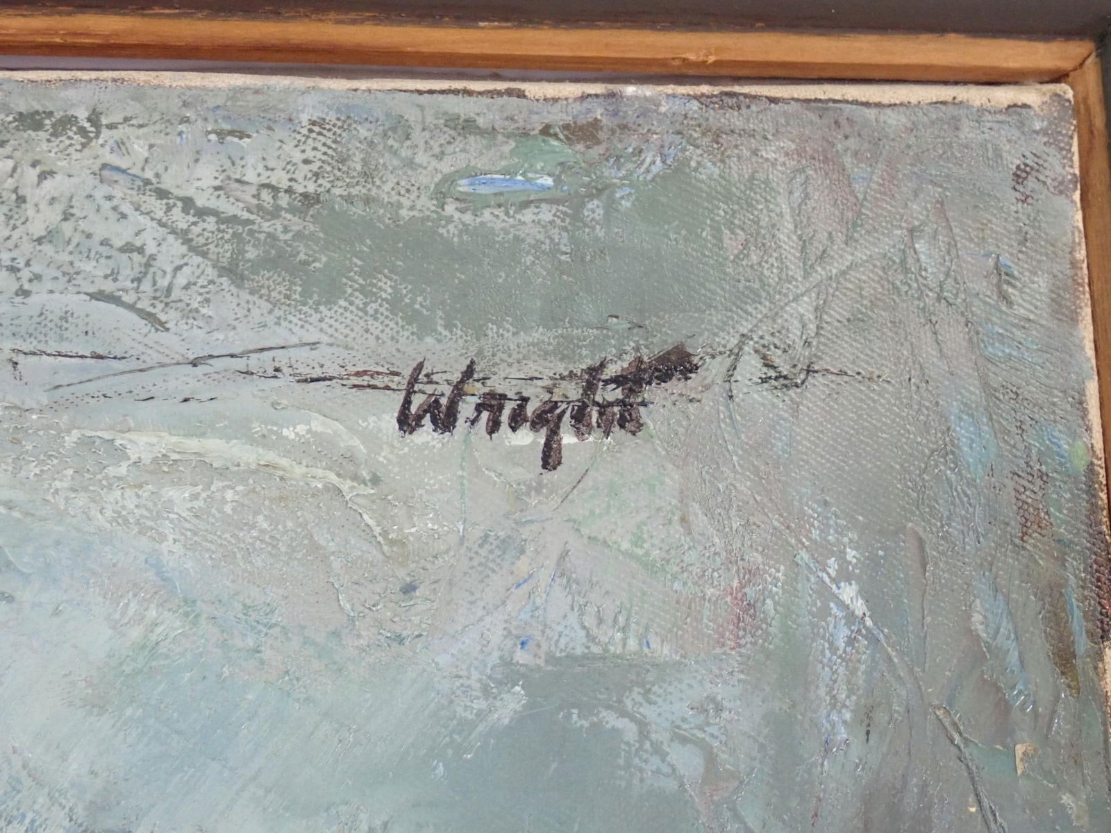 Stan Marc Wright "John Francis" Oil on Canvas Painting - 3