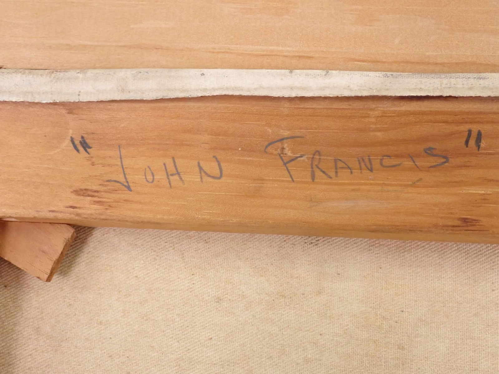 Stan Marc Wright "John Francis" Oil on Canvas Painting - 7